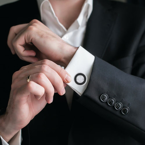 Boutons de manchette exclusifs faits à la main pour hommes, accessoires de costume de mariage formel de luxe, bijoux haut de gamme, cadeau élégant - Product Image 4