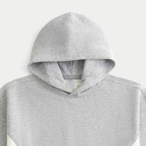 Sweat-shirt unisexe épais surdimensionné à deux tons avec empiècements latéraux, sweat à capuche vintage, sweat à capuche zippé pour homme, logo personnalisé - Product Image 3