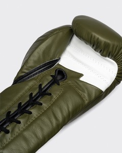 Guantes de Boxeo Fly Pro de Competición Premium de Moda, Color Verde Oliva, Cuero Vacuno, Guantes de Sparring Fly, Precio Bajo, Nuevo Modelo - Product Image 4