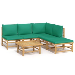 Conjunto Modular Grande de Muebles de Jardín de Bambú Natural - Product Image 2