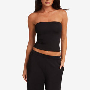 Top Deportivo Sexy sin Tirantes, Tejido, con Detalle de Orificios, para Yoga y Fitness de Bajo Impacto para Mujer - Product Image 5