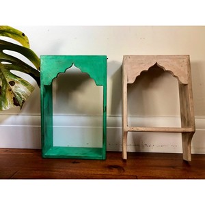 Estante de Pared Boho de Madera de Acacia Hecho a Mano con Mandala Tallado, Venta al por Mayor en Moradabad - Product Image 1