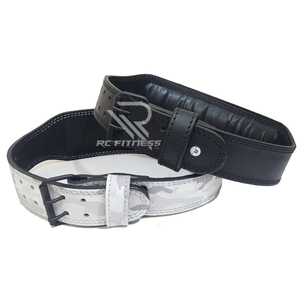 Ceinture de musculation en cuir de vachette couleur personnalisée, 10 mm d'épaisseur, respirante, pliable, imperméable, protection avancée, soutien lombaire réglable - Product Image 2