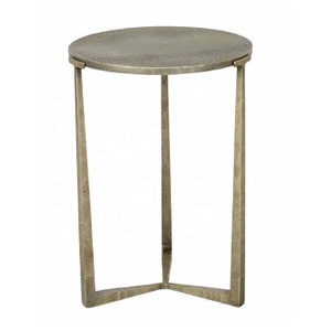 Mới đến thiết kế truyền thống bệ Bàn cà phê với khung dây đồng và đầu bằng gỗ thủ công kim loại cho phòng ngủ sử dụng - Product Image 3