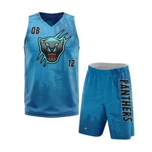 Uniforme de Fútbol 7v7 Azul Marino Claro de Poliéster, Sin Mangas, Cuello Redondo, Transpirable, Absorbe la Humedad, Sublimado - Product Image 1