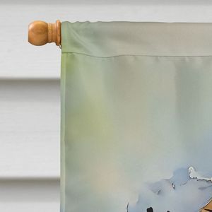 Grand drapeau de maison rhinocéros multicolore Manchon de porche Poteau Décoratif Bannière Illustration Polyester Tenture murale pour l'extérieur - Product Image 3