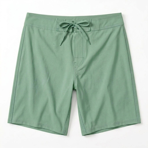 Retro Style Clean Cut Men's Surf Shorts Durable Quick Dry Anti-UV Eco-Friendly Swim Trunks Premium Drawstring Closure - Product Image 1