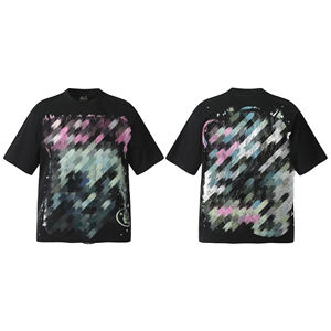 เสื้อยืดแขนกุดแฟชั่นลำลองผู้ชายใหม่ ผ้าฝ้าย 100% 320 กรัม พิมพ์ลายวินเทจสวยงาม ดีไซน์เรียบง่าย สไตล์ถัก - Product Image 1