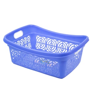 Dual <b>Handle</b> <b>Plastic</b> Strainer <b>Basket</b> Durable PP Material Multi-Purpose Home Storage Organization Modern Pattern Food Use BPA Free - Product Image 3