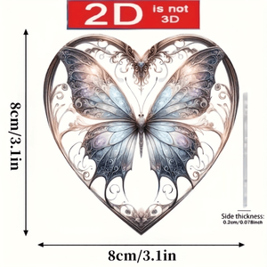 CIFbuy Mariposa Acrílica Colorida para Decoración de Ventanas de Jardín, Servicio de Recogida Temu, Regalo Festivo para el Hogar, Atrapasoles de Cristal - Product Image 3