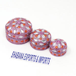 Affordable Aluminium Trinket Box Luxurious Handmade Portable <b>Boxes</b> with Different Sizes & Designs Small Travel Jewelry Box - Product Image 3