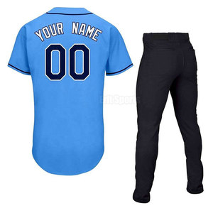 Nuevo conjunto de camiseta y pantalones de béisbol, tela transpirable y suave, 100% poliéster, uniforme de béisbol en venta. - Product Image 2