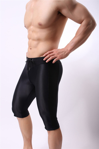 Shorts de compression sportifs pour hommes, taille élastique, coupe ajustée, sous-vêtements de course athlétiques, couche de base printemps en Spandex - Product Image 2