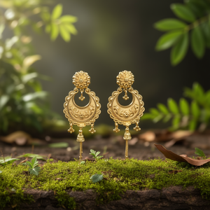 Classic <b>Gold</b> <b>Dangle</b> <b>Earrings</b> Fashionable 11058818GL Pendant Style - Product Image 3
