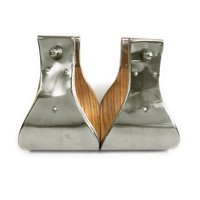 Sadel Berkuda Gaya Barat Bergaris Kayu Lebar dengan Bell Saddle, Stirrup Berlapis Nikel, dan Rangka Plastik yang Dapat Disesuaikan, 2 Buah