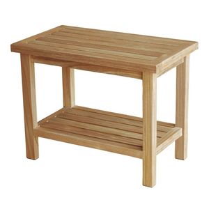 Banc de douche en teck fabriqué en Indonésie - Product Image 1