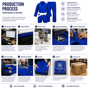 Kimono Unisex de BJJ (Jiu Jitsu Brasileño) Ligero y Elástico de Tejido Perla, Uniforme Duradero para Entrenamiento de Artes Marciales, Lavado - Product Image 5