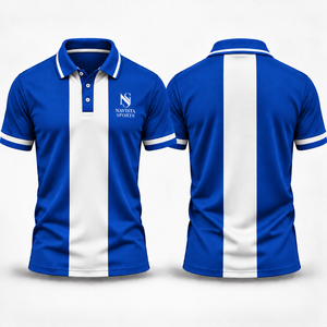 Men's Golf Clothing Print Breathable Lightweight Seamless Spandex/Polyester <b>Half</b> Sleeve Polo <b>Shirt</b> with Quick Dry Feature - Product Image 1