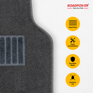 ROADPOWER (RP-MAT-032) พรมปูพื้นรถยนต์ 3 ชิ้น คุณภาพพรีเมียม ทนทาน ออกแบบให้ติดตั้งง่าย ผลิตจากพรมคุณภาพพรีเมียม พร้อมแผ่นเสริมส้นเท้า - Product Image 6