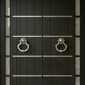 Timbre de puerta antiguo de latón con diseño de corona plateada |   Timbre Clásico Vintage para Puerta de Entrada |   Herrajes Elegantes para Puerta Principal para Decoración del Hogar - Product Image 4