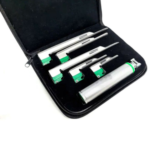 Ensemble de laryngoscope vétérinaire, 5 lames Miller, 75-210 mm, kit d'intubation, instruments chirurgicaux manuels en acier inoxydable - Product Image 4