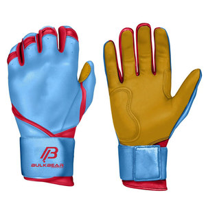 Leather Baseball Batting Gloves with Secure Wrist Support and Perfect Fit for Practice and <b>Games</b> - Product Image 1