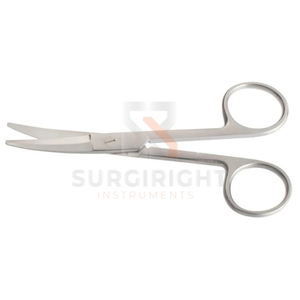 กรรไกรผ่าตัด Fomon Saber Back Scissors ใบมีดแบบอสมมาตร ผลิตจากเหล็กกล้าไร้สนิมเยอรมัน สำหรับศัลยกรรมตกแต่งจมูก เครื่องมือผ่าตัดหู คอ จมูก (ENT) ได้รับมาตรฐาน CE ระดับ Class I สีชมพูอ่อน - Product Image 1