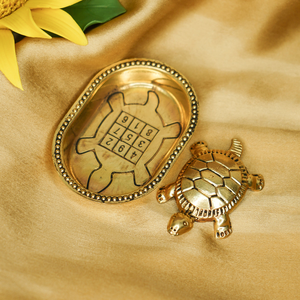 Bandeja Decorativa de Tortuga de Latón Chapado en Oro de Lujo, Hecha a Mano y Pulida, Regalo Coleccionable para Decoración del Hogar, Oficina o Espacios Espirituales - Product Image 4