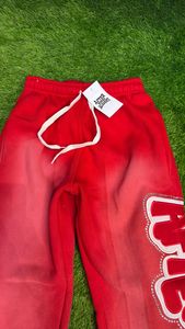Most Selling Streetwear Cotton Fleece Staked <b>Trouser</b> Custom Embroidery Sun Faded Staked <b>Trousers</b> - Product Image 6