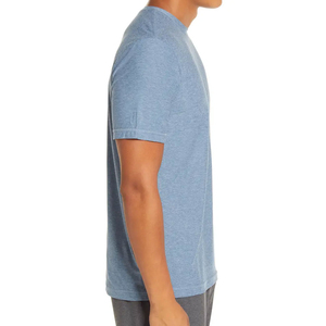 Camiseta de algodón de manga corta con cuello redondo y color sólido para hombre, corte regular, estilo casual, camisetas de media manga para hombre - Product Image 6