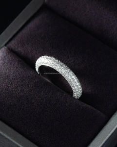 Igi/gia วงแหวนแต่งงาน/แหวนหมั้นเพชรแบบวินเทจ14K สีเหลืองทองสำหรับใส่ได้ทั้งชายและหญิงสำหรับงานเลี้ยงครบรอบ - Product Image 3