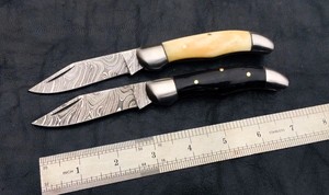 Cuchillo de Caza Plegable Táctico de Supervivencia de Damasco con Funda, Opción de Selección, Disponible para Venta al por Mayor - Product Image 2