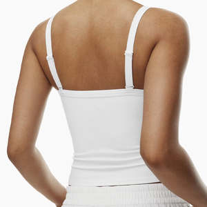 Camiseta sin mangas de color liso y corte ajustado para mujer – Prenda ligera de verano, chaleco moderno, camisetas sin mangas de marca de moda clásica - Product Image 6