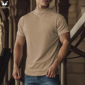 Camiseta de Cuello Redondo Ligera de 200 Gramos para Hombre, Estilo Casual, Cómoda, de Primera Calidad, con Logotipo Personalizado, Nueva Llegada 2026 - Product Image 3
