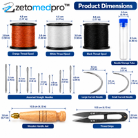 Kit de réparation de bijoux en acier inoxydable pour gravure, avec aiguilles à pointe, coupe-fil, tube de rangement, ensemble d'outils d'artisanat multi-pièces ZETOMEDPRO