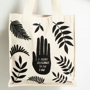 Sac fourre-tout en toile de coton naturel léger imprimé feuilles pour femme, idéal pour le shopping, les voyages et le rangement - Product Image 1