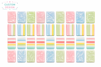 Nouvelles Innovations : Jeu de Mahjong de Voyage Personnalisé Orange, Thème Côtier Américain, Mini Tuiles Violettes Mary Benson