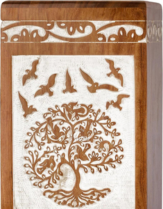 Urnes funéraires en bois pour cendres humaines adultes, personnalisables - Product Image 3