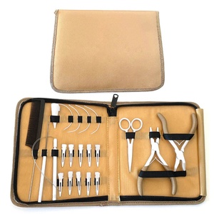 Hand Tied Hair Extension Tools Kit Custom Hair Extension Tools Kit Professional Hair Extension <b>Pliers</b> <b>Set</b> 10 <b>Set</b> Work <b>Pliers</b> - Product Image 5