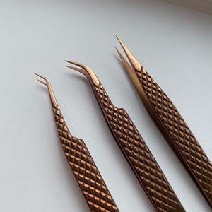 Vired Impex Professional Stainless Steel Fiber <b>Lash</b> Eyelash Tweezers <b>Cluster</b> <b>Lash</b> Tweezer High Quality Precision 10mm Smooth Tip - Product Image 5