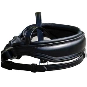 Banda para la nariz de doma de cuero de primera calidad más vendida para hebillas de acero inoxidable acolchadas de cuero suave de una sola brida - Product Image 1