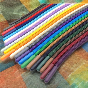 เชือกผูกรองเท้าเชือกเส้นเล็ก5มม. สีเทาเข้มมีจุดสีน้ำเงินเชือกเส้นใยโพลีเอสเตอร์100% เป็นมิตรกับสิ่งแวดล้อมและมีเชือกผูกสำหรับกระเป๋าเสื้อผ้าชุดกีฬา - Product Image 3