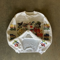 T-shirt à manches longues en coton poly Spendx thermique à impression numérique directe sur tissu (DTG) personnalisé, lourd, graphique, pour homme, surdimensionné