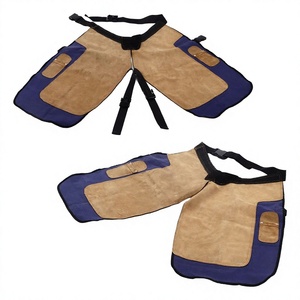 Pantalon d'équitation pour homme en cuir PU, coupe large et décontractée, équipement de sécurité pour l'équitation avec fermeture bouton et boucle - Product Image 4