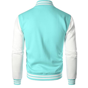 Chaqueta Varsity de Lana con Bordado Chenille y Mangas de Cuero para Hombre, Estilo Vintage, OEM ODM, Nueva Llegada 2026 - Product Image 2