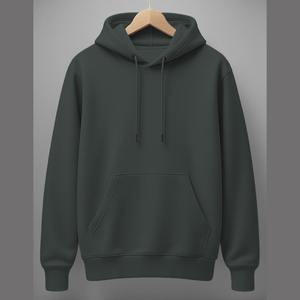 Sudadera con Capucha Color Morado Personalizado, Corte Regular, Diseño Casual de Color Sólido con Bolsillos, Prenda de Otoño en Tejido de Felpa Francesa - Product Image 2
