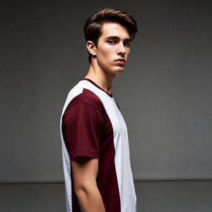 Camiseta de Hombre de Algodón 100% de Primera Calidad, Transpirable y Cómoda, de Manga Corta, para Uso Diario y Venta al Por Mayor - Product Image 4