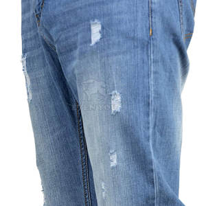 กางเกงยีนส์ทรงตรงเอวกลางสำหรับผู้ชาย คุณภาพดีที่สุด ดีไซน์ขาดๆ แบบลำลอง ผลิตจากผ้าฝ้าย 100% เป็นมิตรต่อสิ่งแวดล้อม ทรงหลวมสบาย เหมาะสำหรับลุคคนเมือง - Product Image 6