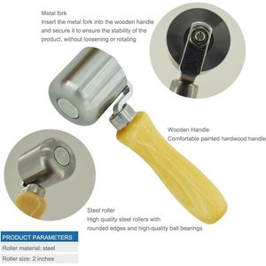 Rullo Professionale in Acciaio Pesante da 2 Pollici per Tetti in PVC, TPO, EPDM e Pavimentazioni in Vinile, Ruota per Applicazioni Varie - Product Image 5