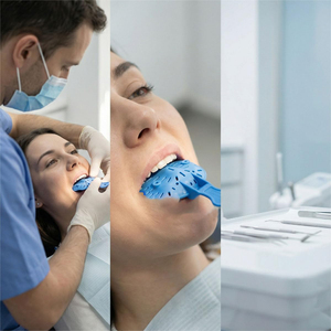 Juego Profesional de 6 Bandejas Metálicas para Impresiones Dentales |   Kit de Bandejas de Plástico para Prótesis Dentales (Pequeñas, Medianas, Grandes, Superiores e Inferiores) - Product Image 3